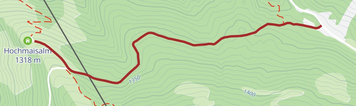 Route map: Familienwanderung zur Hochmaisalm